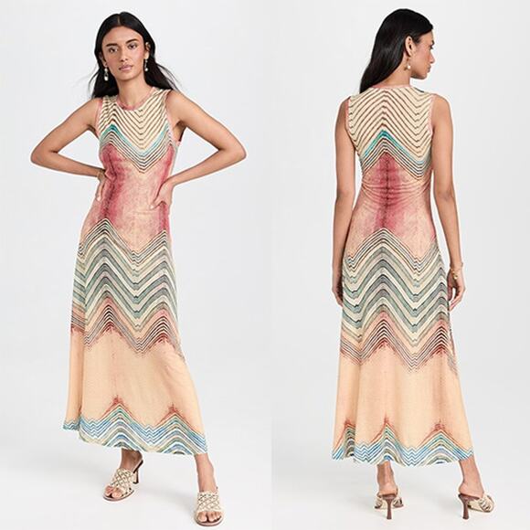 NEW Ulla Johnson Orla Lightweight Jersey Pullover Midi Dress Crystal Opal Size:S - Picture 7 of 7